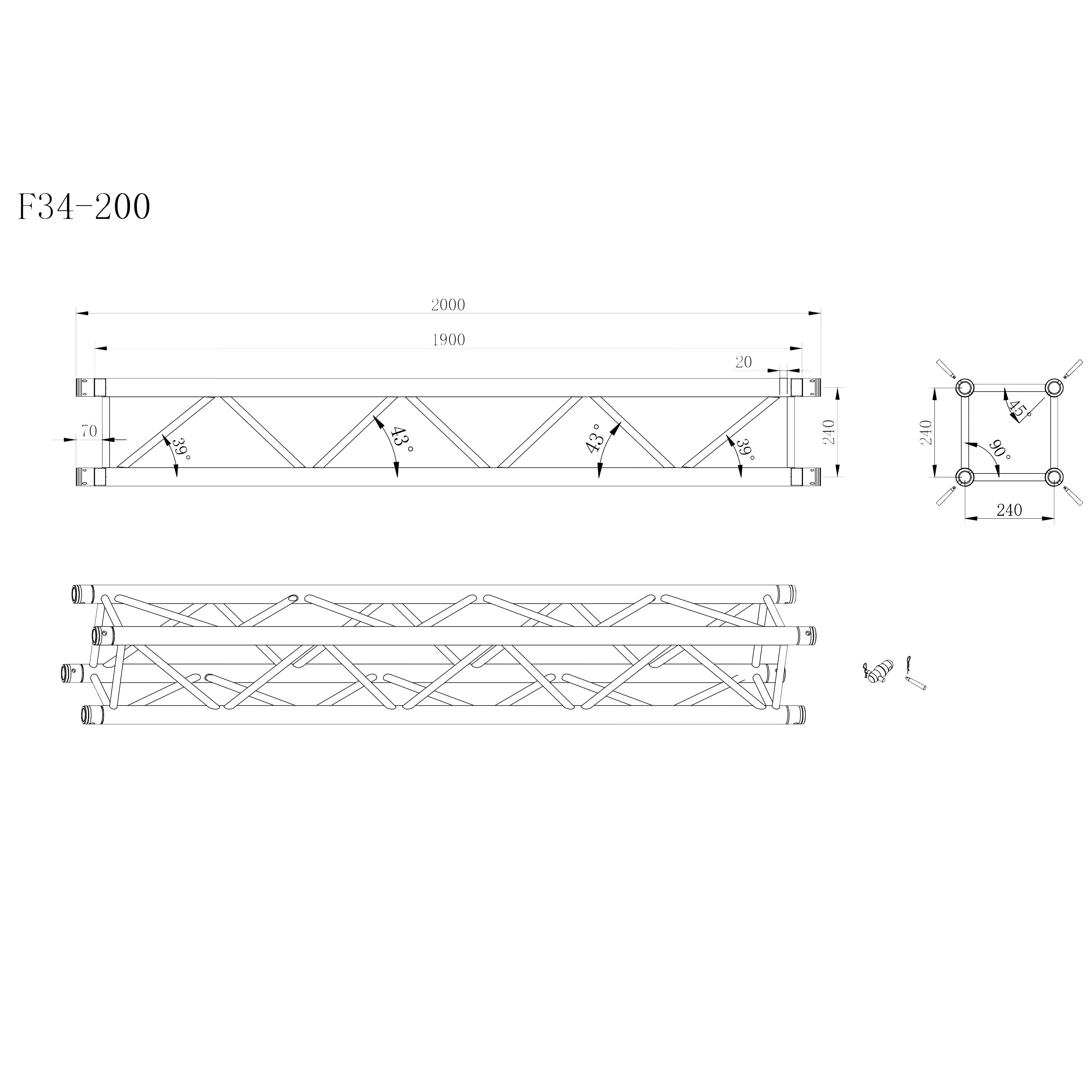 Truss F34 6'x12"x12"